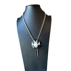 Alice Caviness Vintage Floral Tassel Necklace